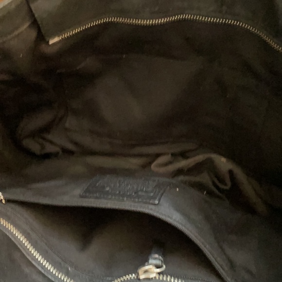Coach Black Leather Tote - Picture 6 of 10